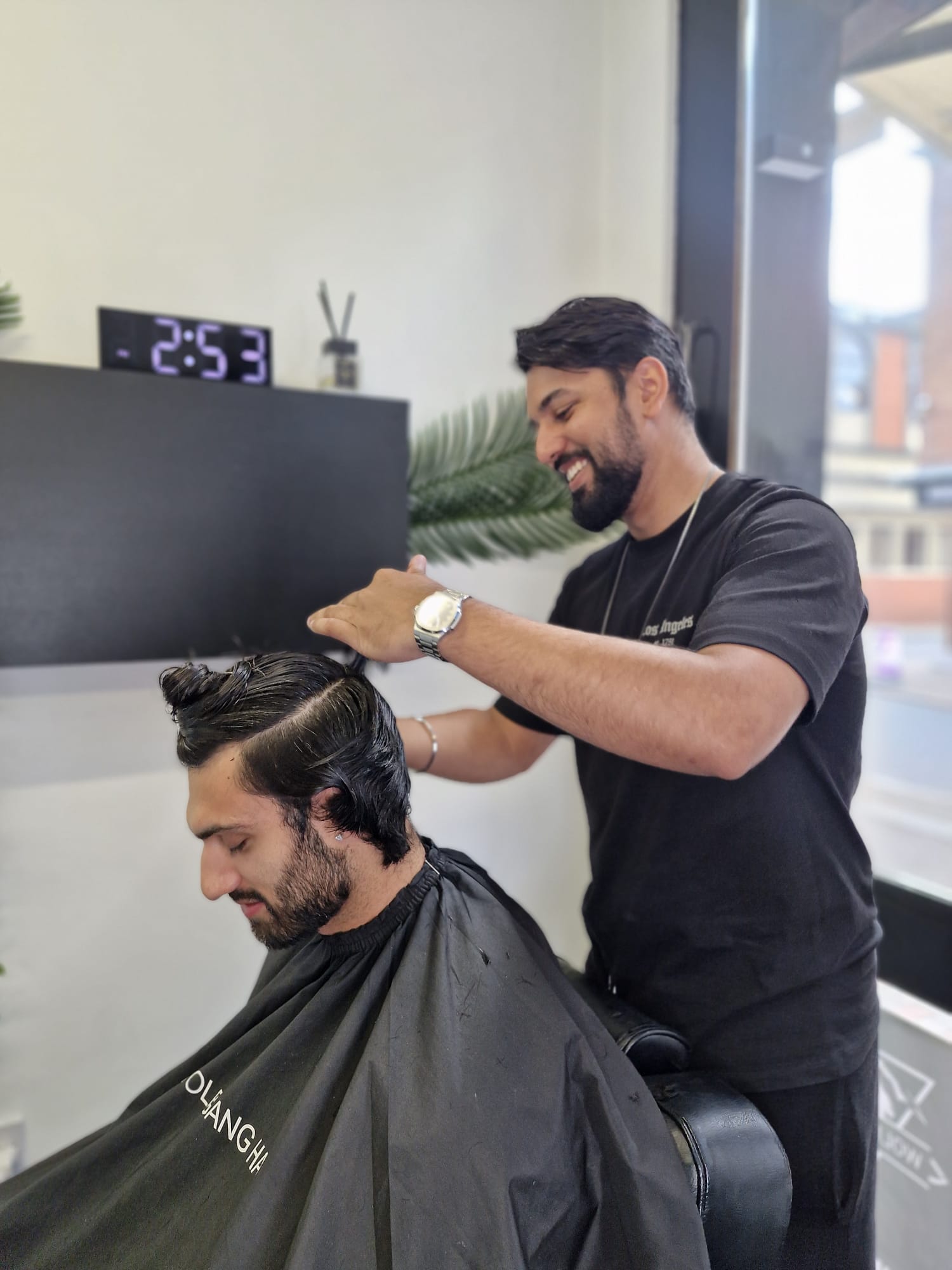 Mens haircut and style at Wolfgang Hair Leicester barbershop