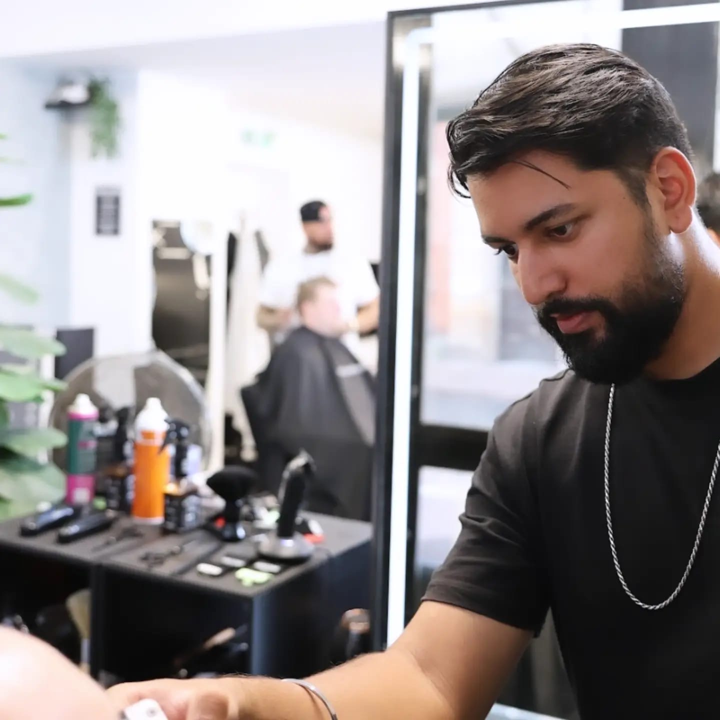 Precision skin fade at Wolfgang Hair barbershop